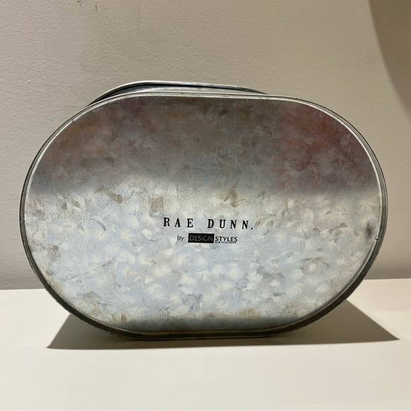 Rae Dunn “SCRUB” Galvanized Cleaning Caddy/Organizer w/Wood Handle - Picture 3 of 4